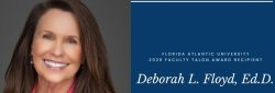 Dr. Deborah Floyd is this year’s recipient of the Faculty Talon Award