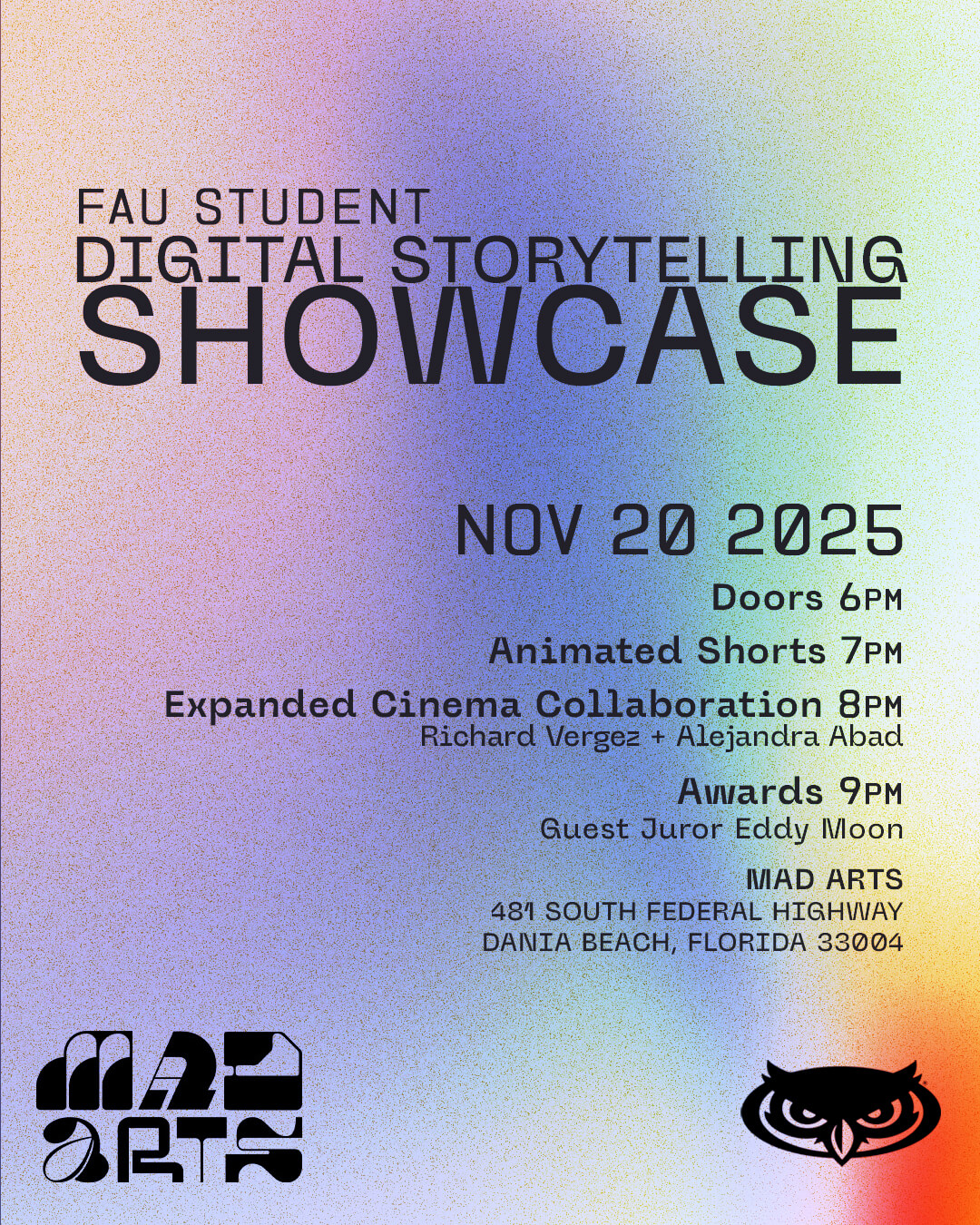 digital storytelling showcase flyer