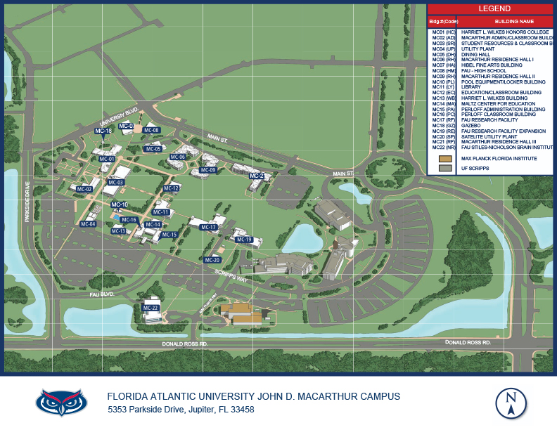 view map of Jupiter campus