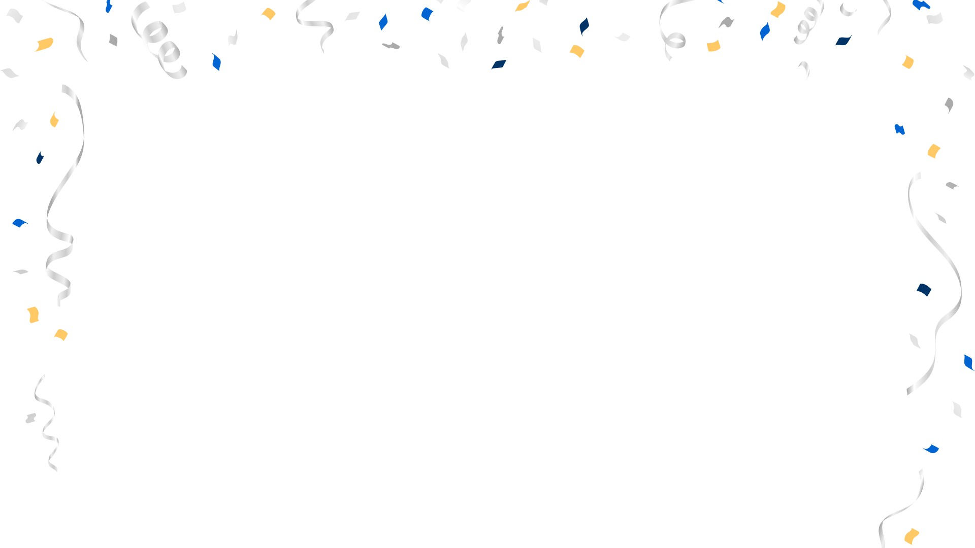 Colored confetti around the image edges