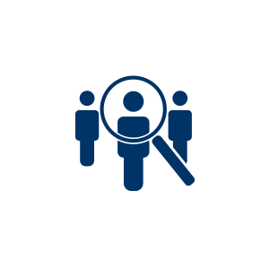 Icon showing three people figures