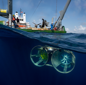 Ocean Engineering equipment in water